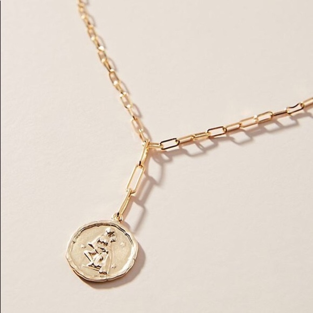 Anthropologie Zodiac Sign NWT Aquarius Necklace